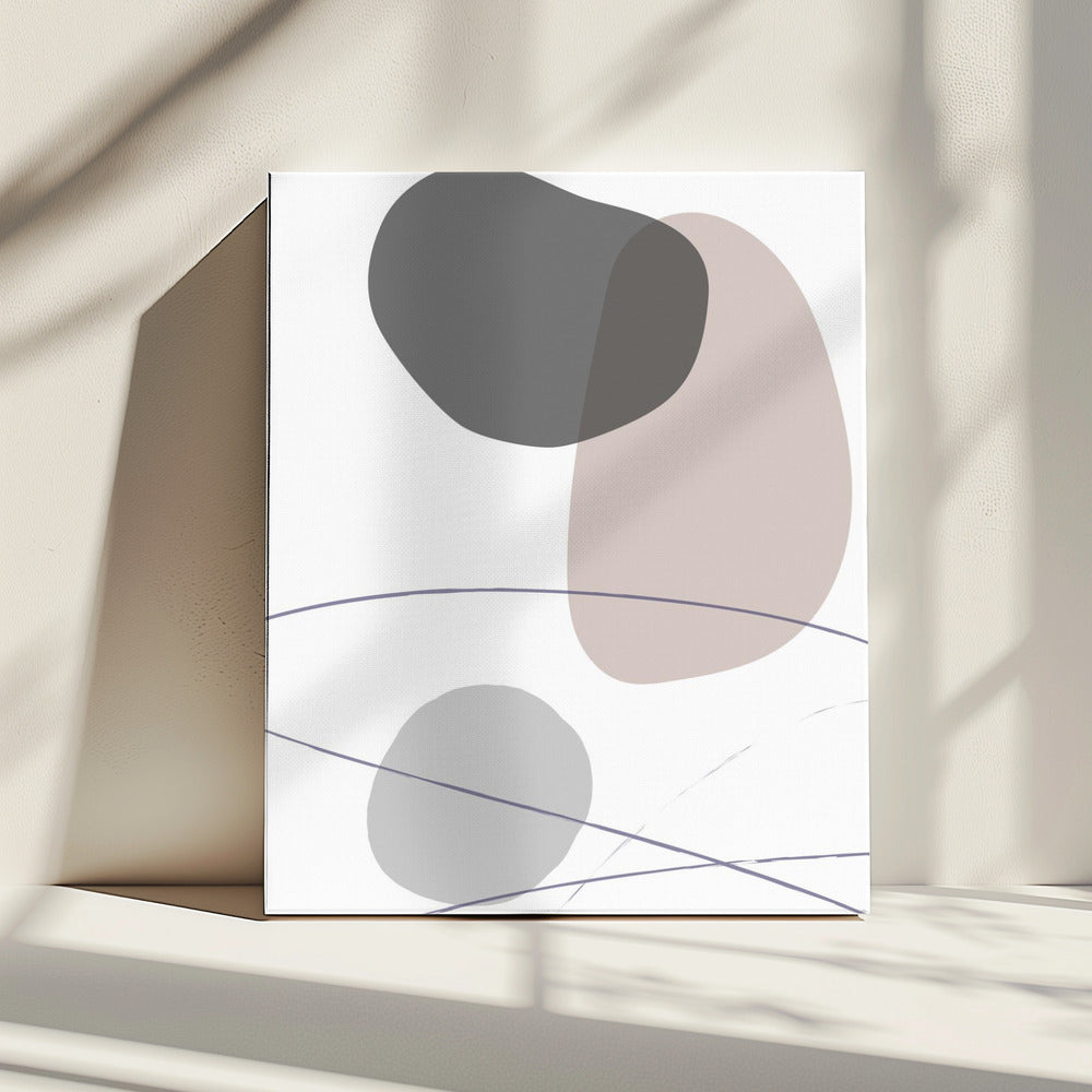 Nieuwe vormen Beige 03 | Canvas