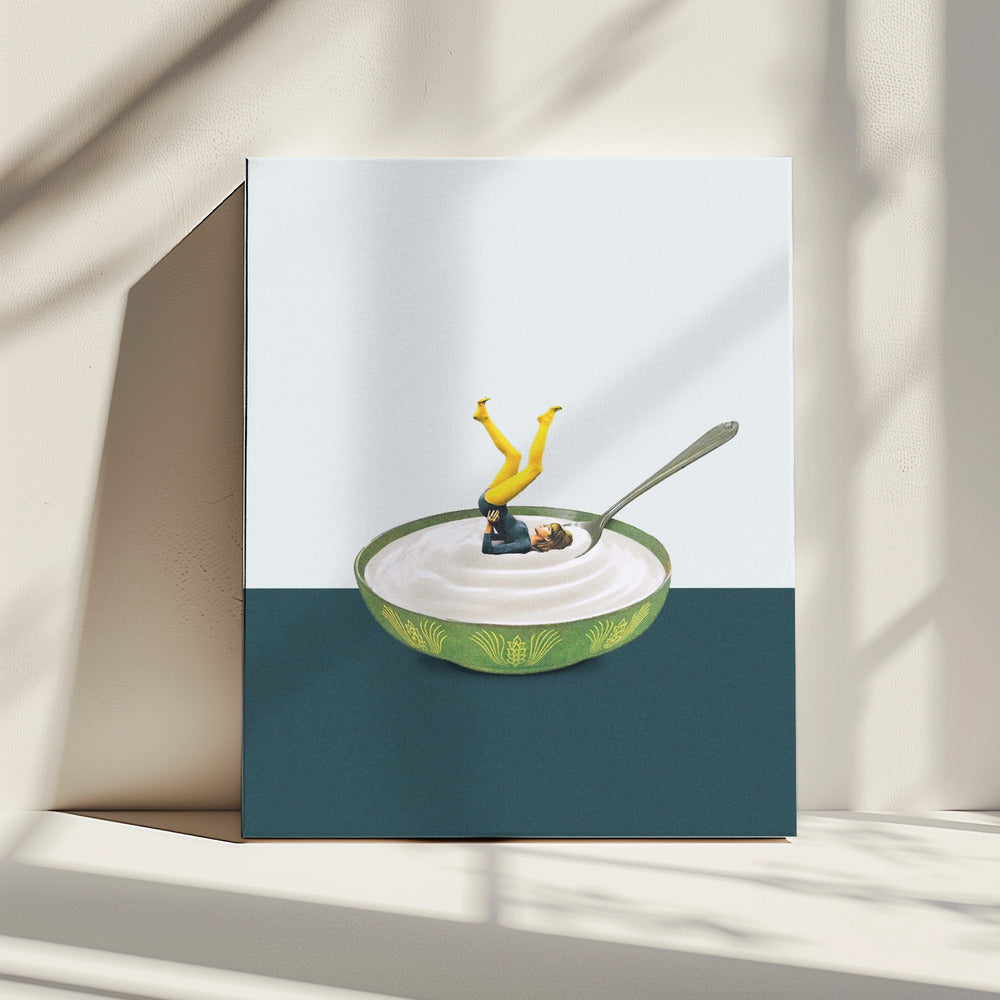Yoga in mijn yoghurt | Canvas