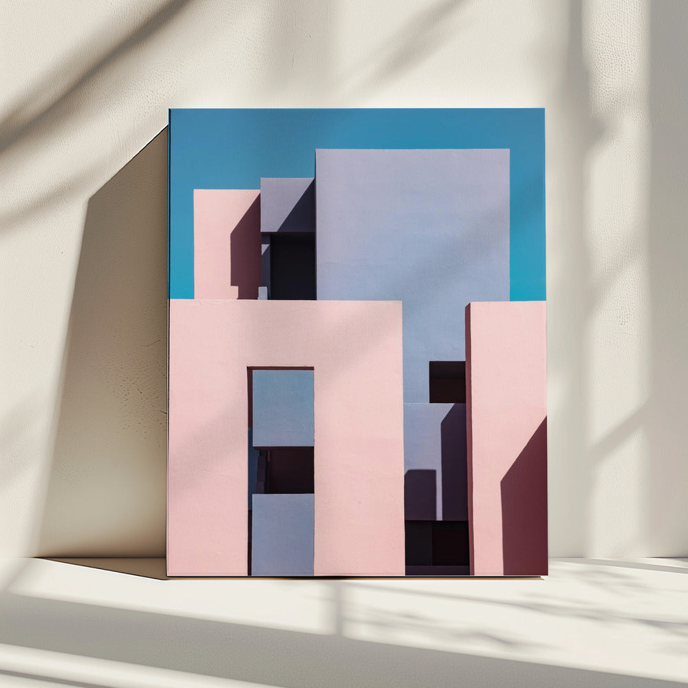 Muurschildering Rood #1 | Canvas