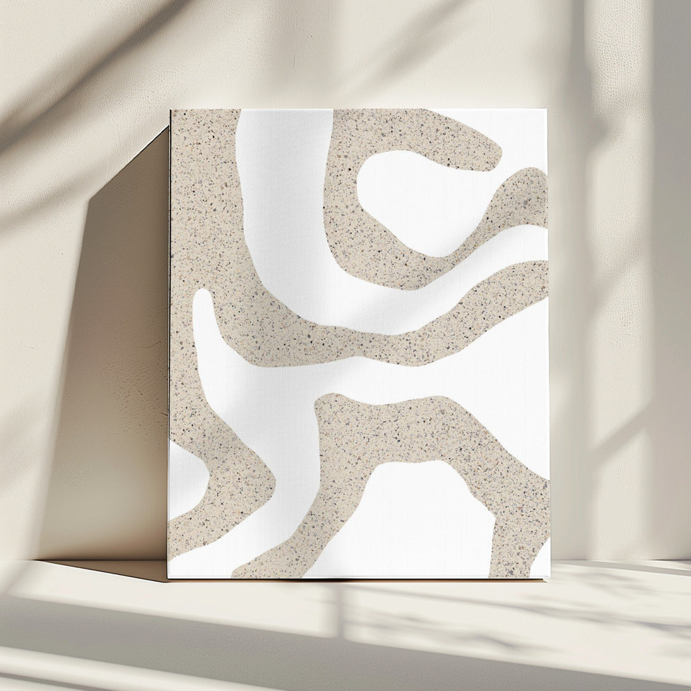 Zandige contouren | Canvas