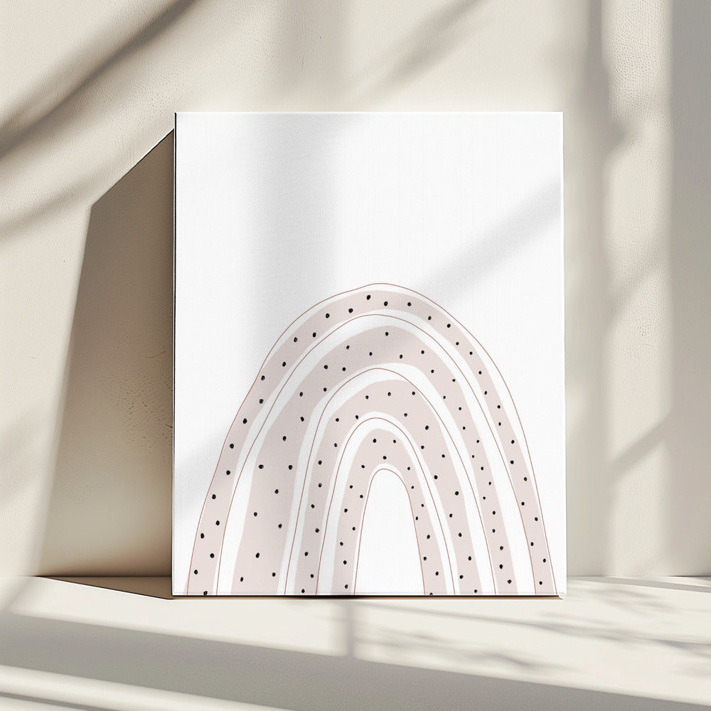 Gestippelde boogvormige elegantie | Canvas