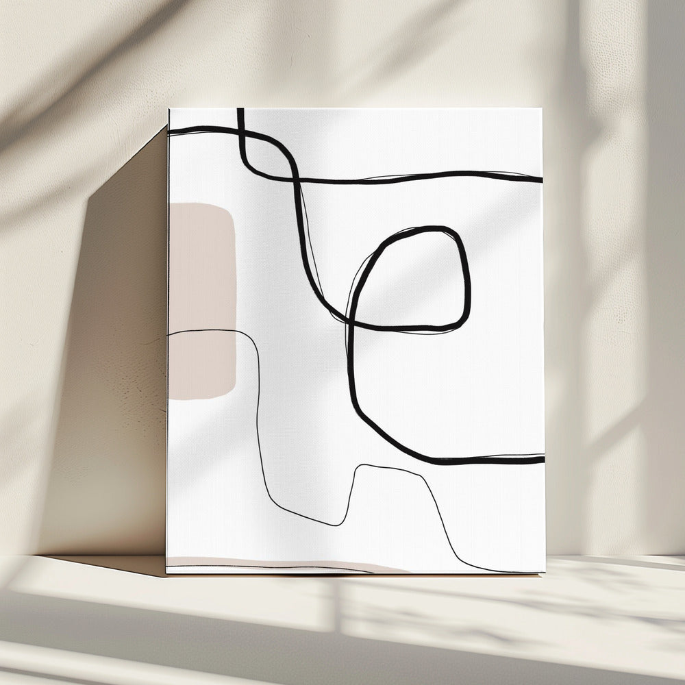 Curven en lijnen | Canvas
