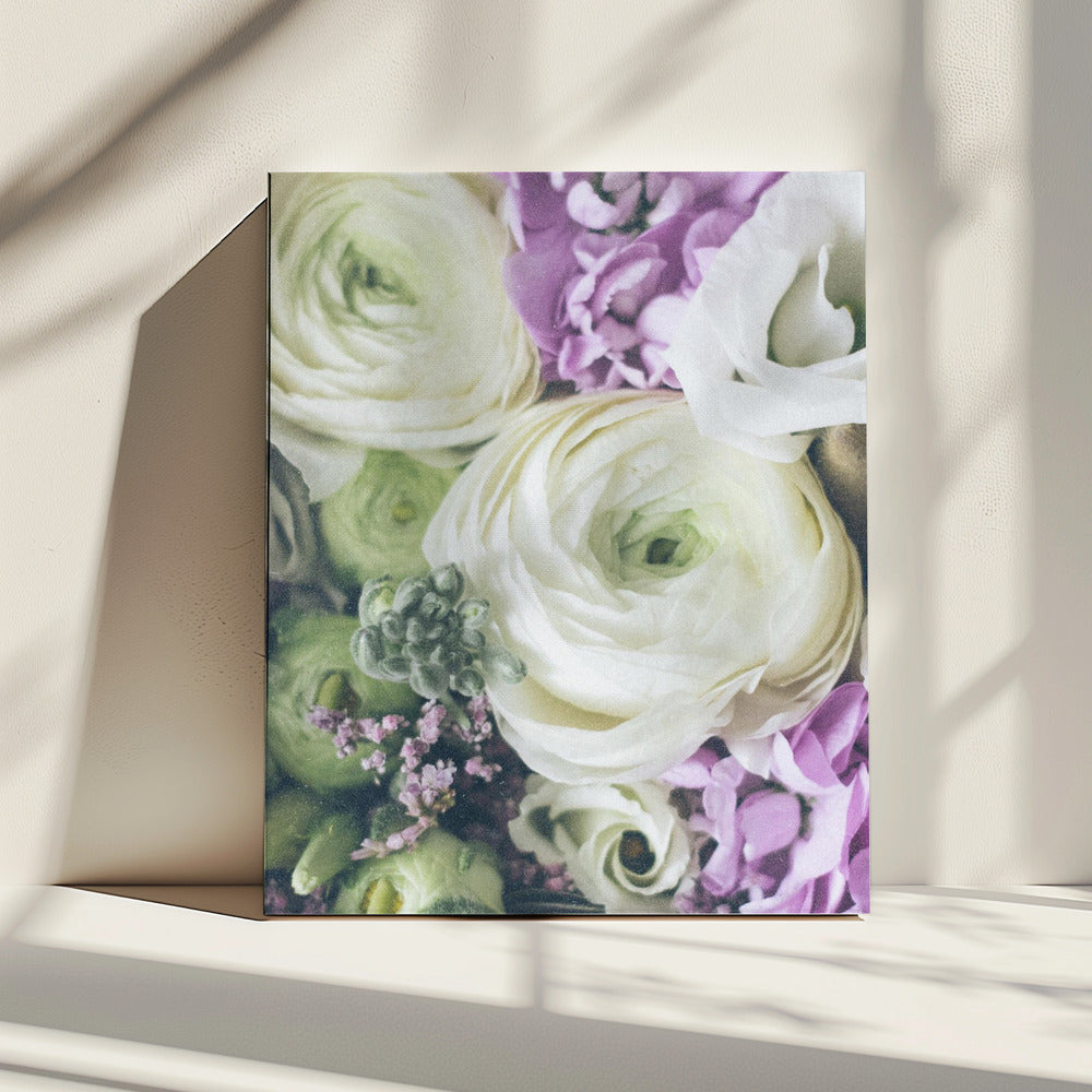 Bloemblaadjes van elegantie | Canvas