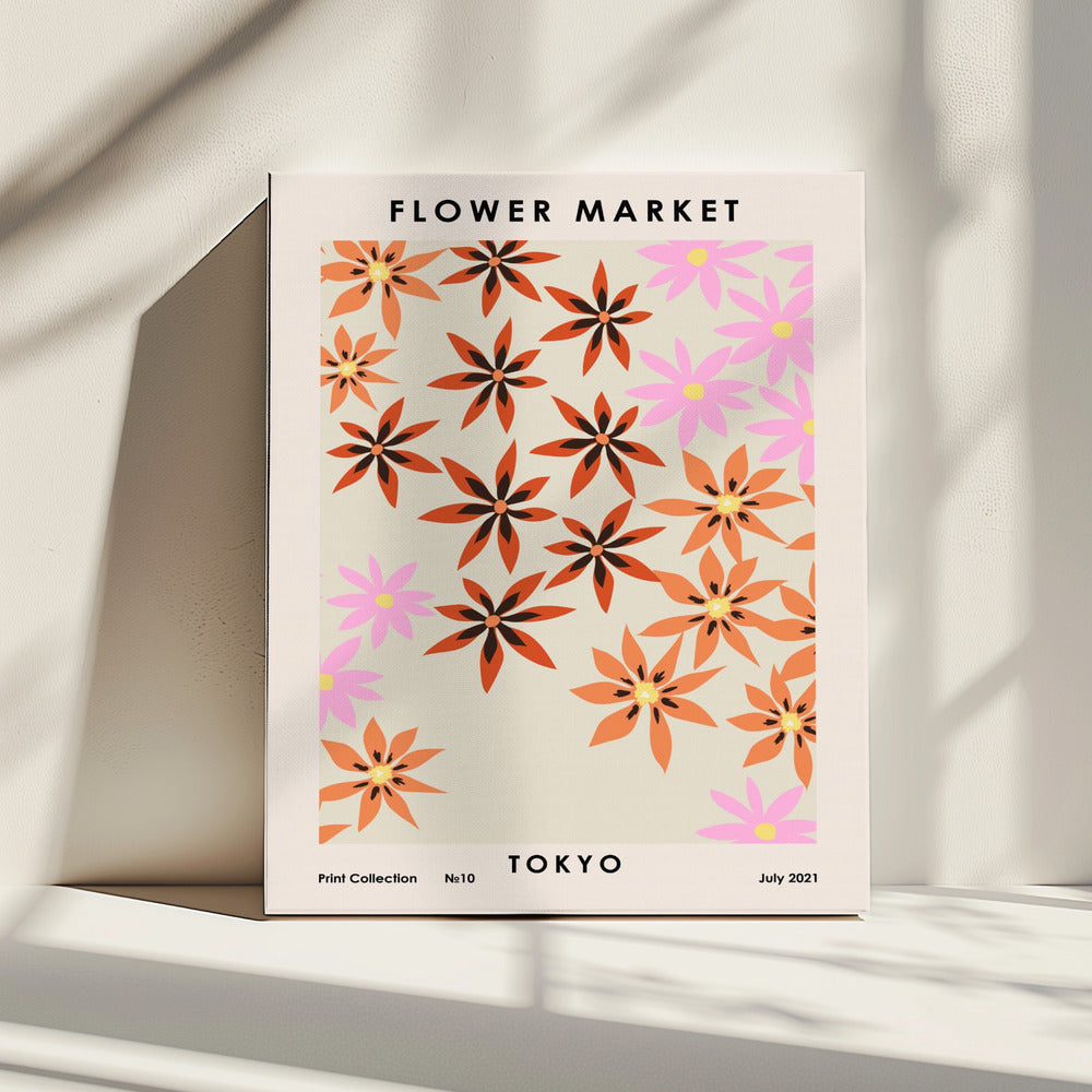 Bloemenmarkt Tokio | Canvas