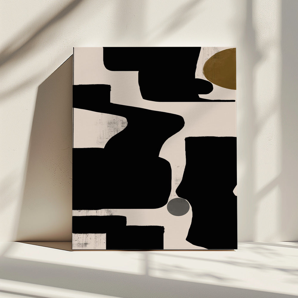 Curven en schaduwen | Canvas