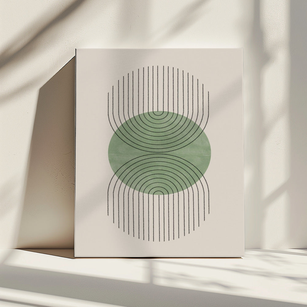Symmetrische golven | Canvas