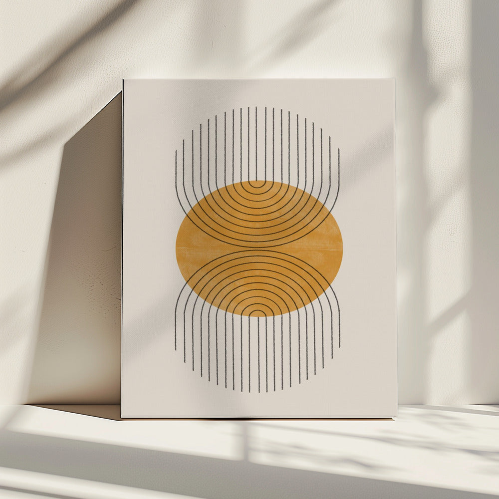 Symmetrische golven | Canvas