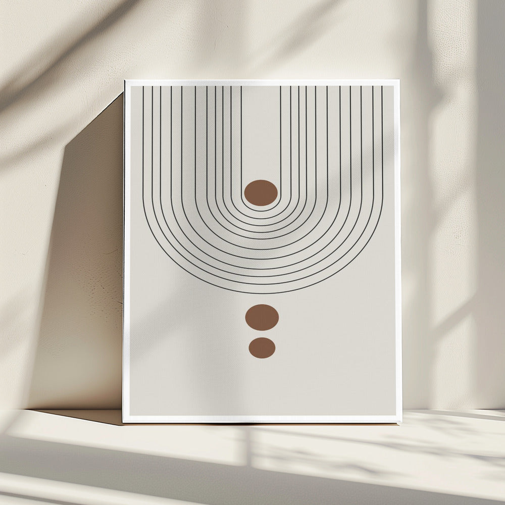 Gebogen symmetrie-elementen | Canvas