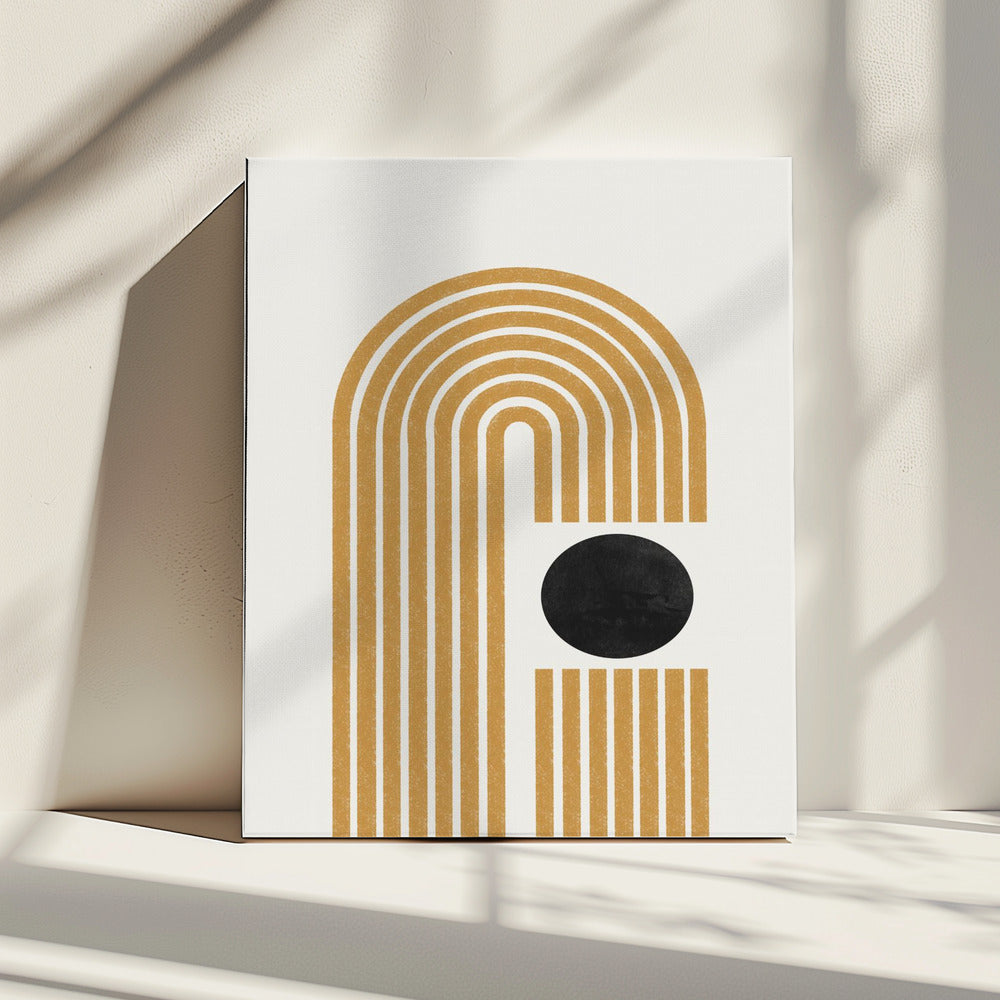 Gouden Echo Paden | Canvas