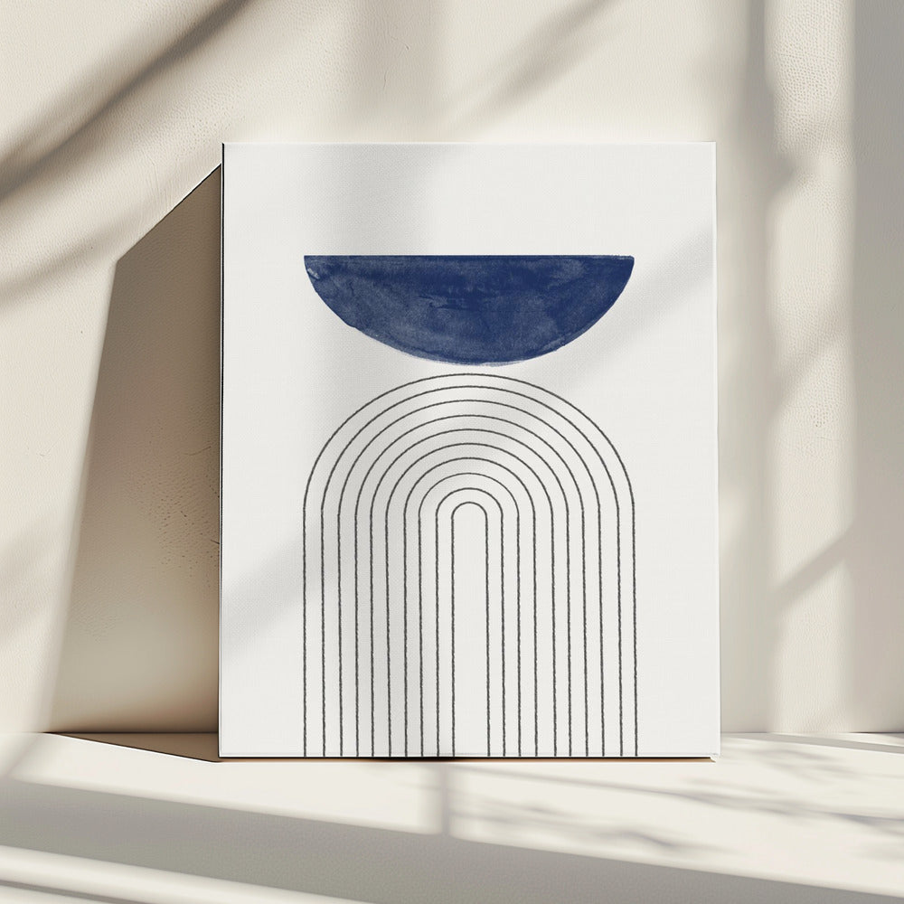 Gebogen sereniteit | Canvas