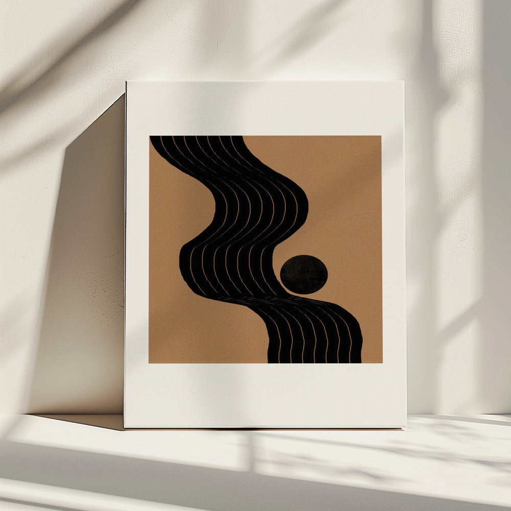 Harmonie van het gebogen pad | Canvas
