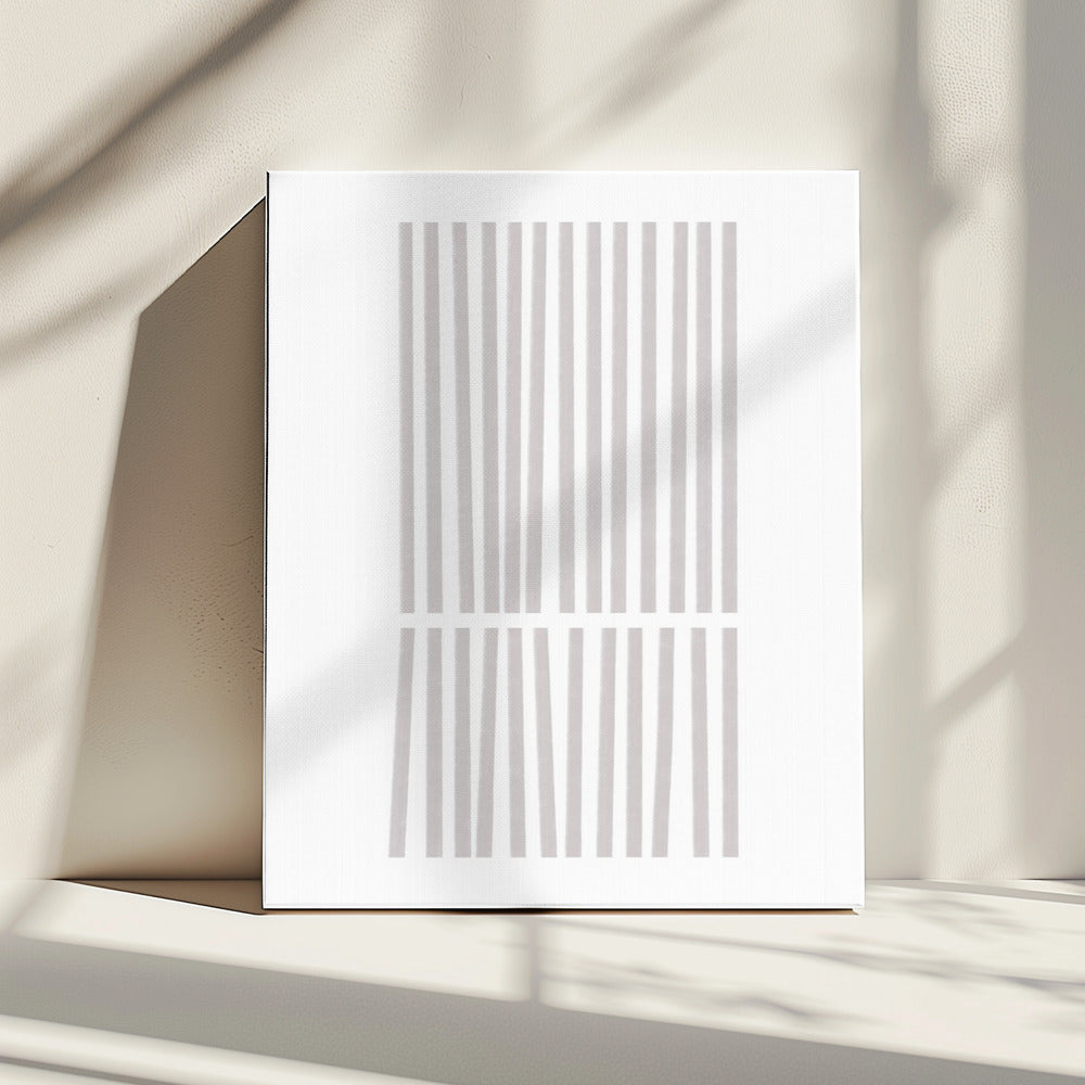 Verticale grijze lijnen | Canvas