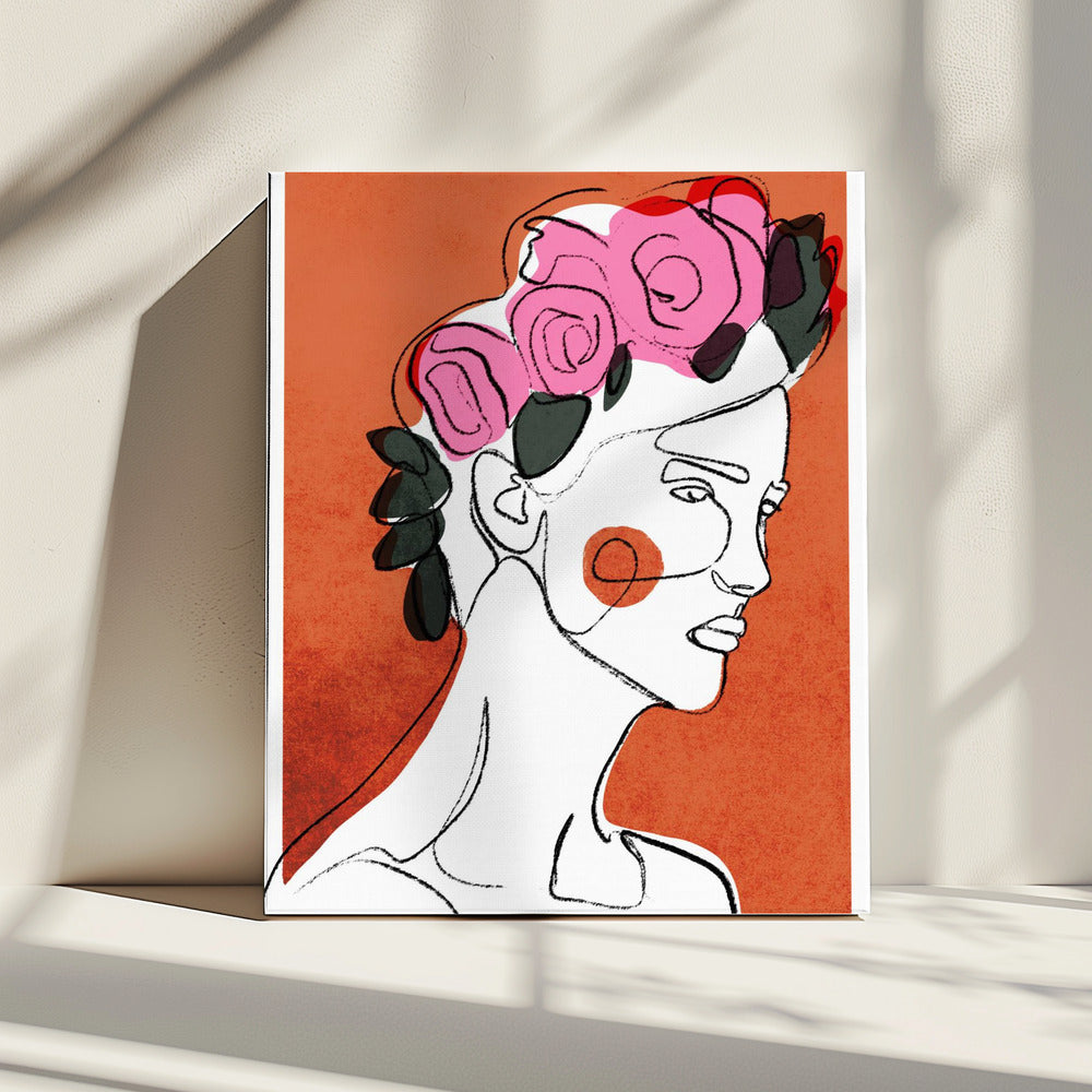 Bloemencontemplatie | Canvas