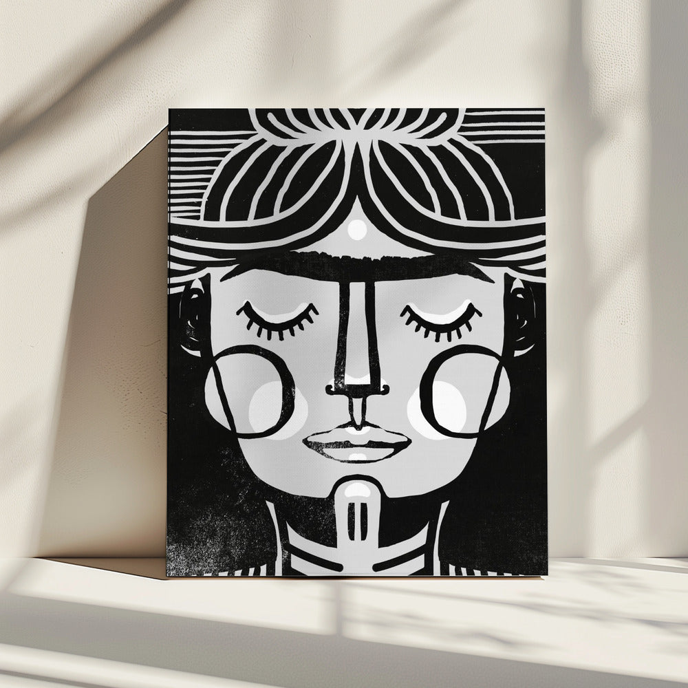 Symmetrische sereniteit | Canvas