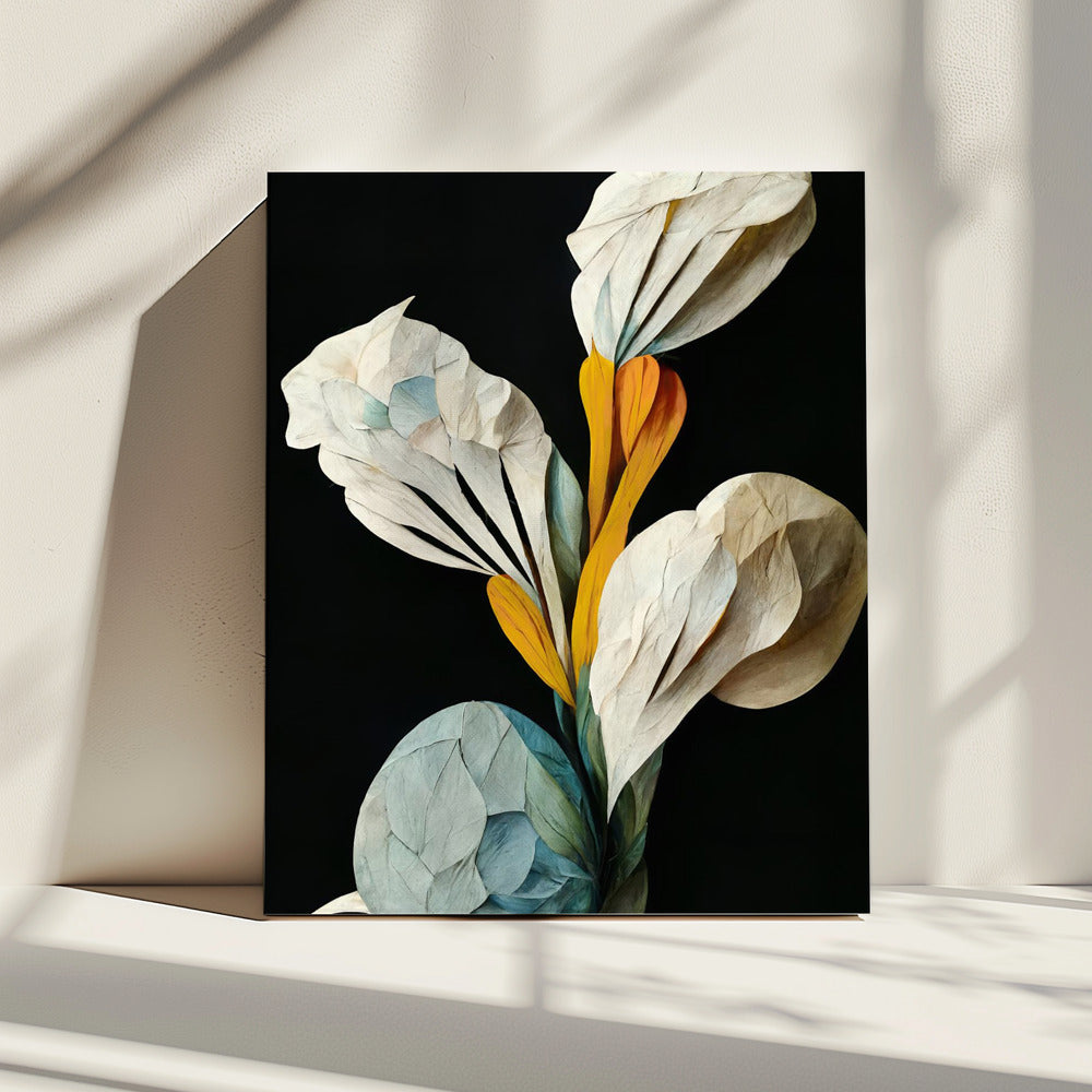 Papieren bloemblaadjesboeket | Canvas