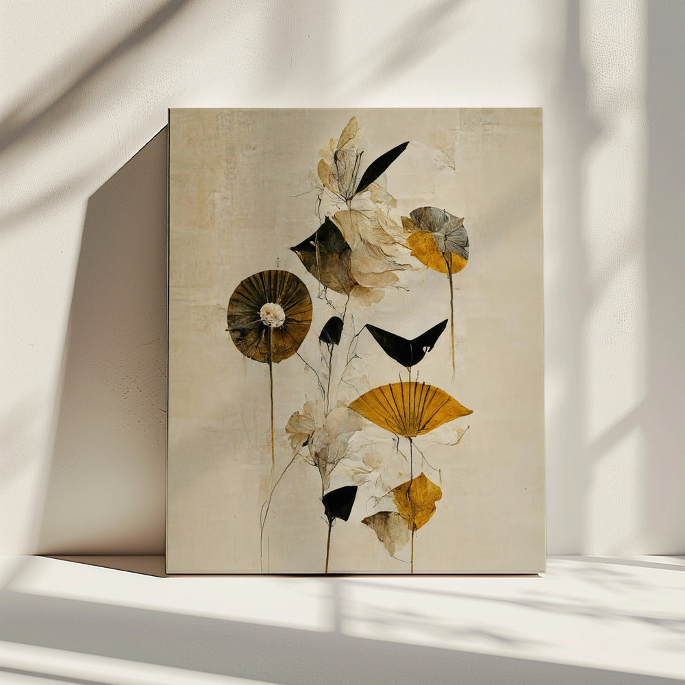 Fluisterende Bloemblaadjes | Canvas