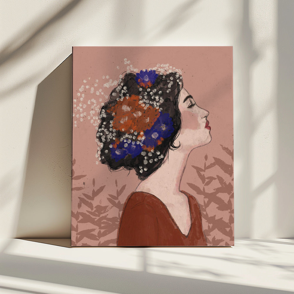 Bloesems in profiel | Canvas