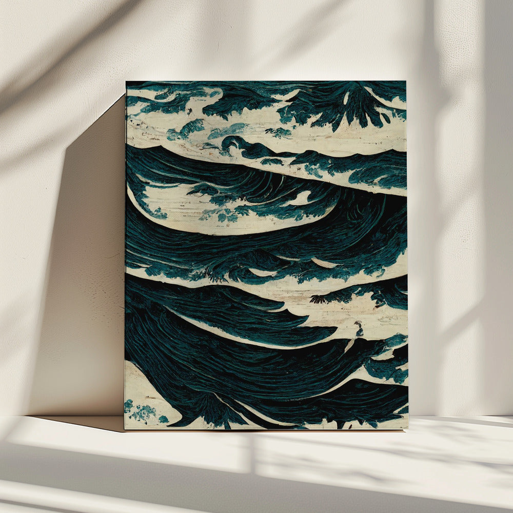 Turbulente golven | Canvas