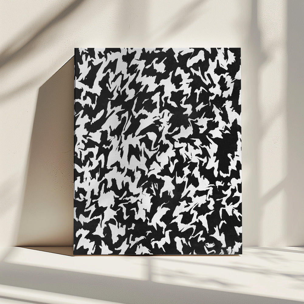 Monochrome werveling | Canvas