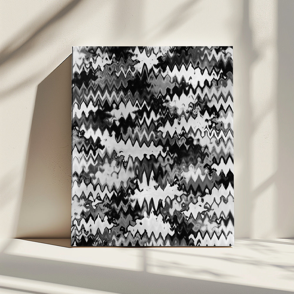 Zigzag Monochroom | Canvas