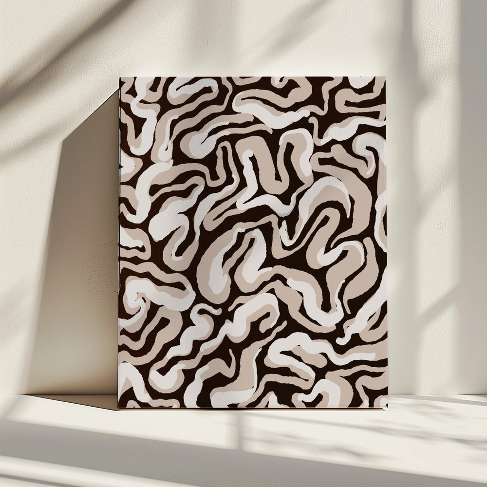 Wervelende aardtinten | Canvas