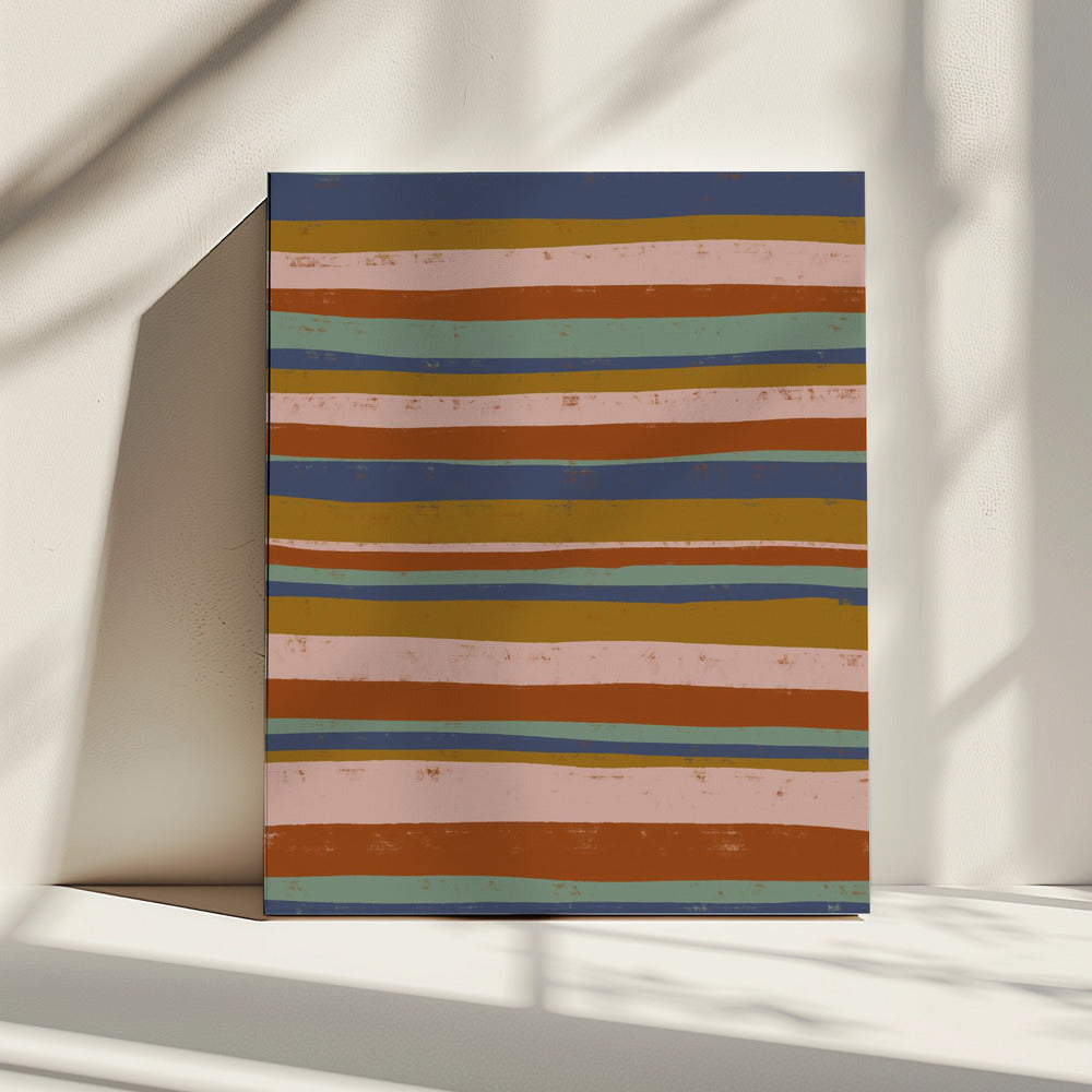 Aardse strepen flow | Canvas