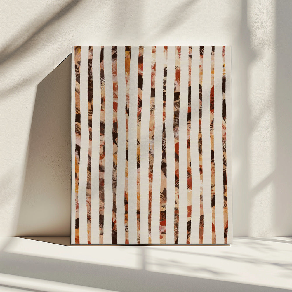 Gestreepte sereniteit | Canvas