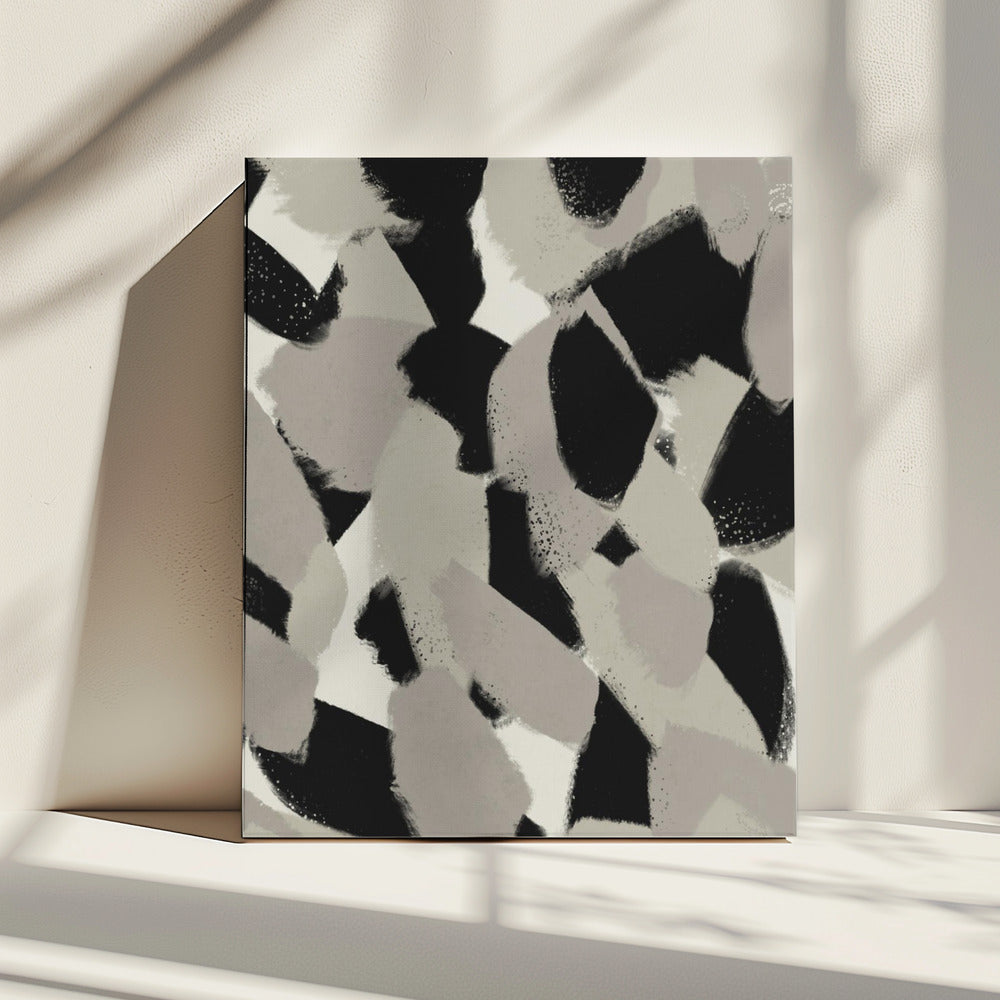 Monochrome beweging | Canvas
