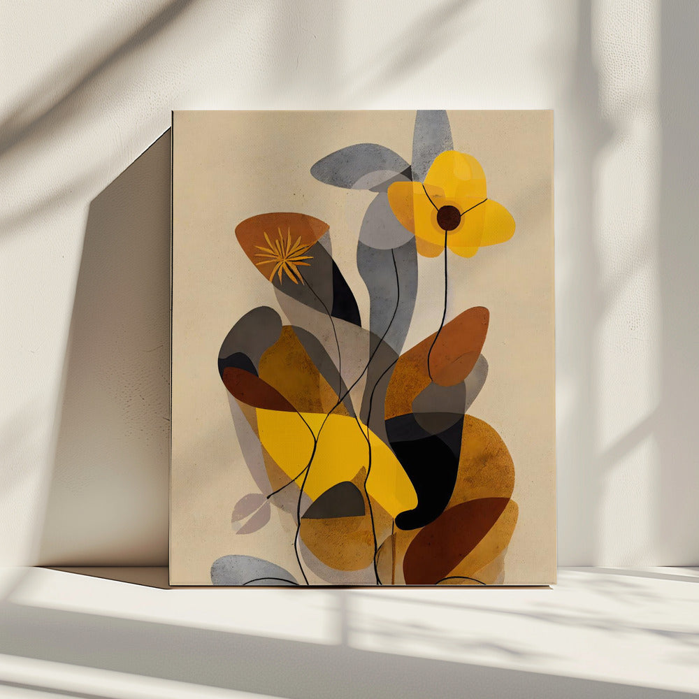 Bloemengeometrie | Canvas