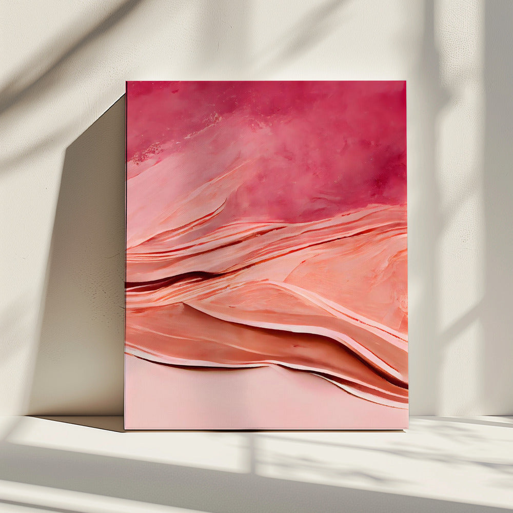 Karmozijnrode duinen | Canvas