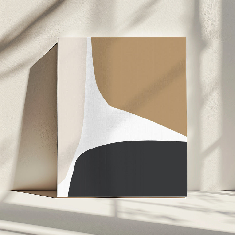 Geometric Shapes in Neutral Tones | Canvas