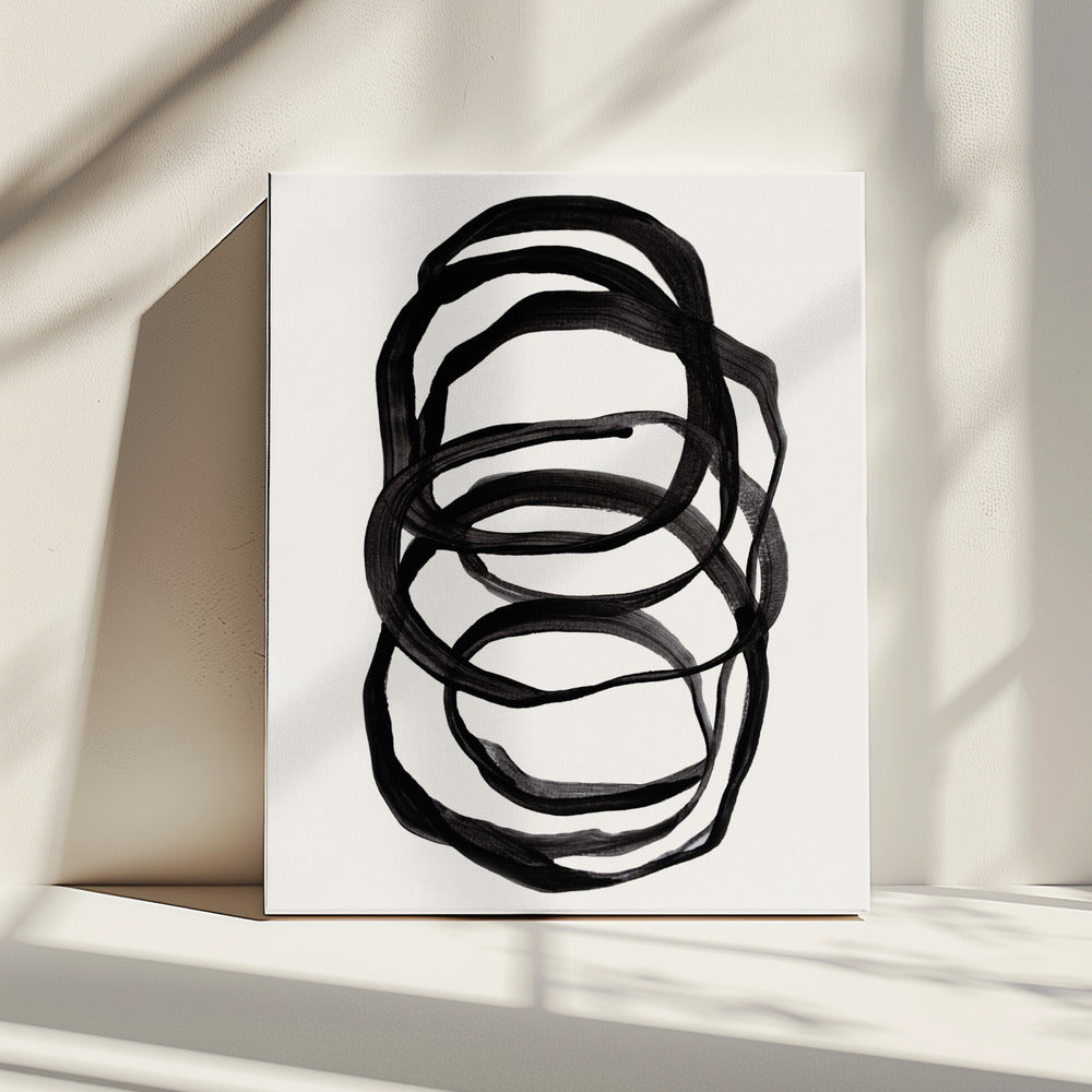 Abstracte lijnen II | Canvas