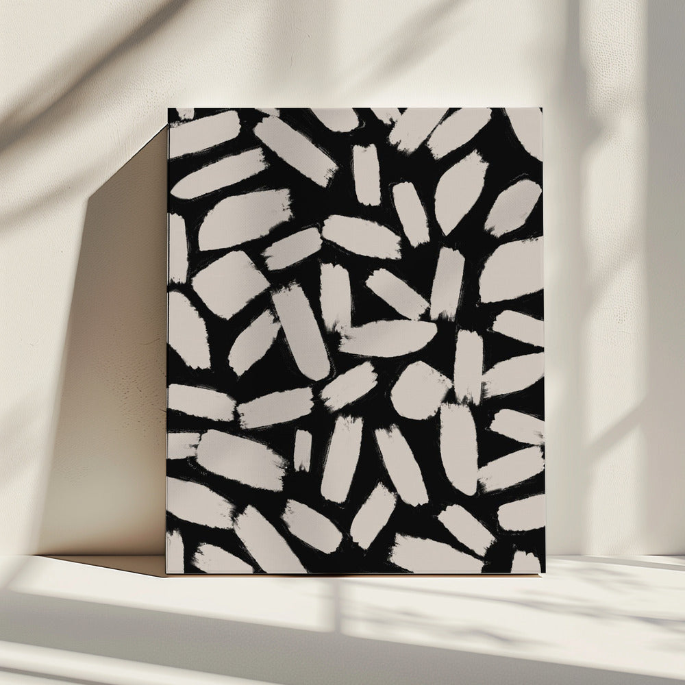 Penseelstreek Chaos | Canvas