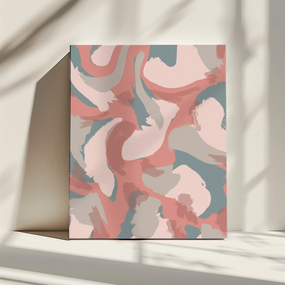 Zachte tinten dansen | Canvas