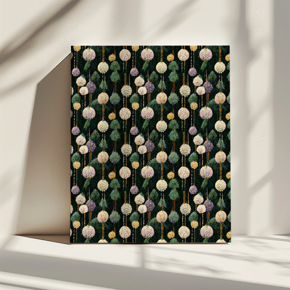 Feestelijke dennenornamenten | Canvas