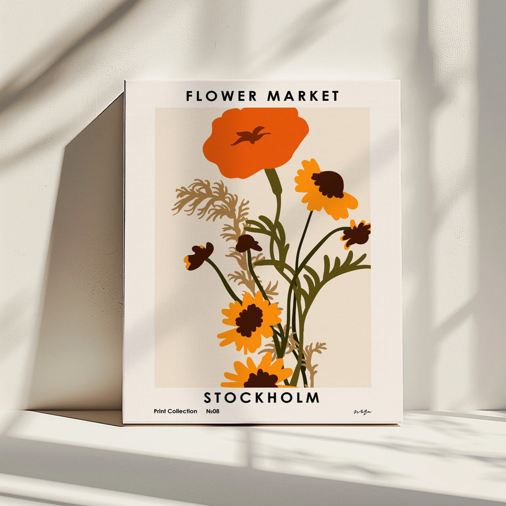 Bloemenmarkt. Stockholm | Canvas