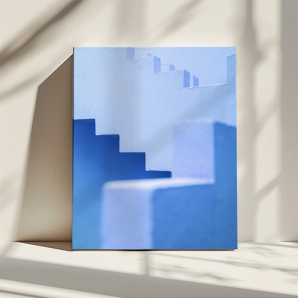 Muurschildering Roja in blauw | Canvas
