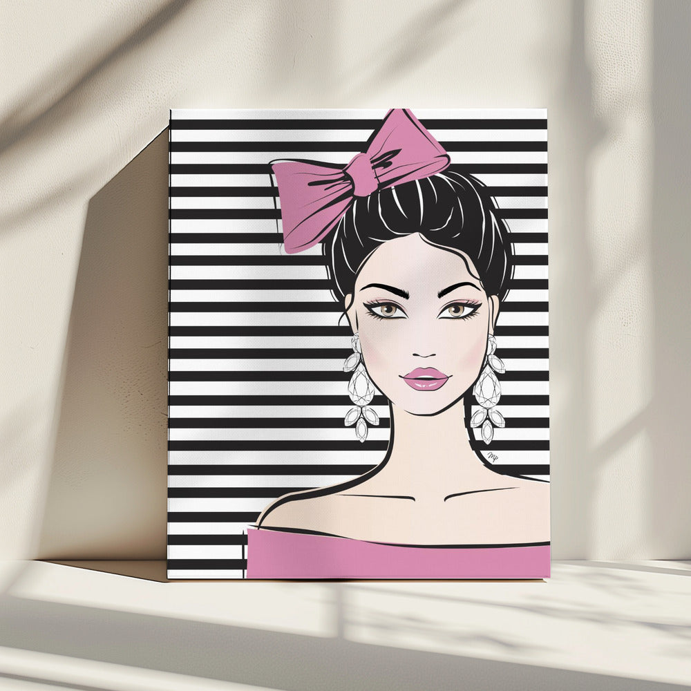Gestreepte elegantie | Canvas