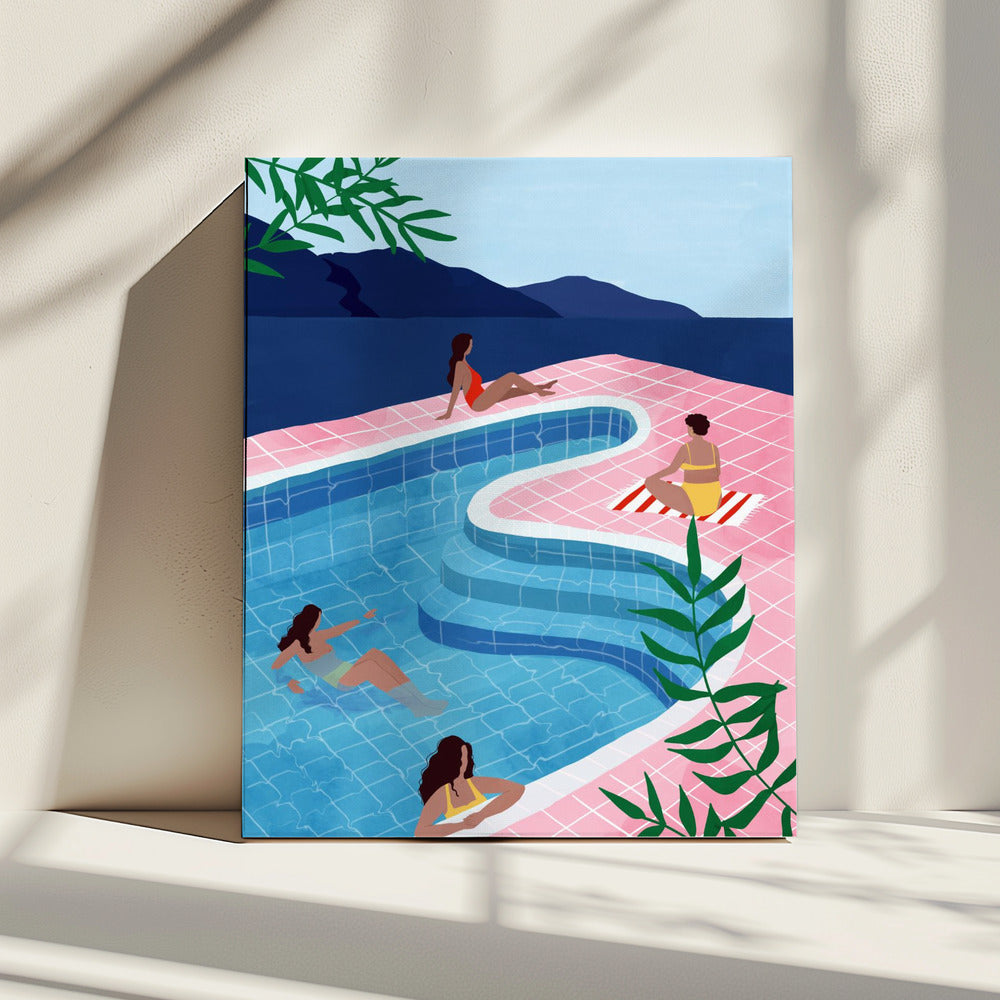 Zwembad Dames | Canvas