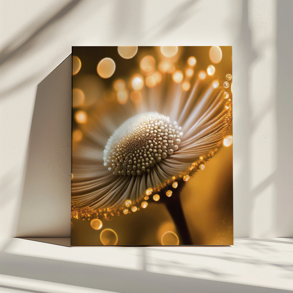Gouden Bloemblaadjes Droom | Canvas