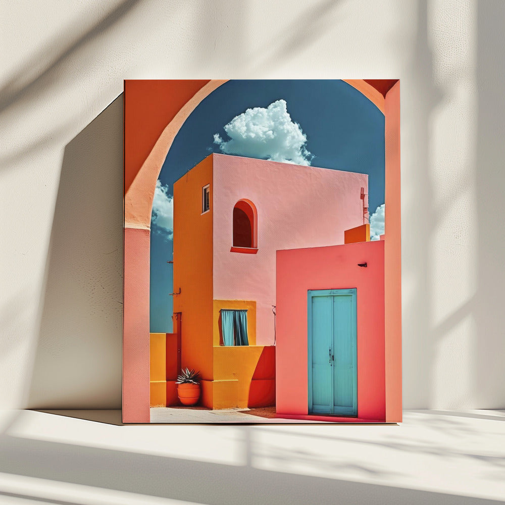 Levendige boogscène | Canvas