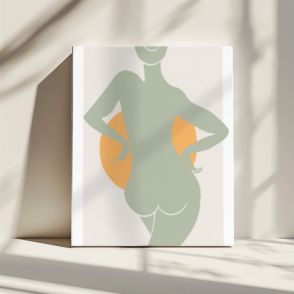 Groene Vrouw | Canvas