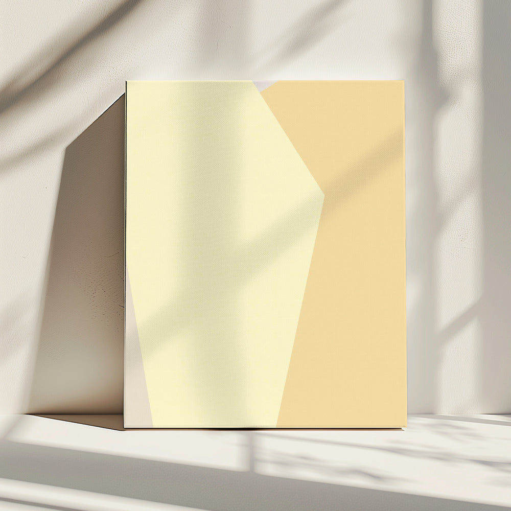 Abstract Geel | Canvas