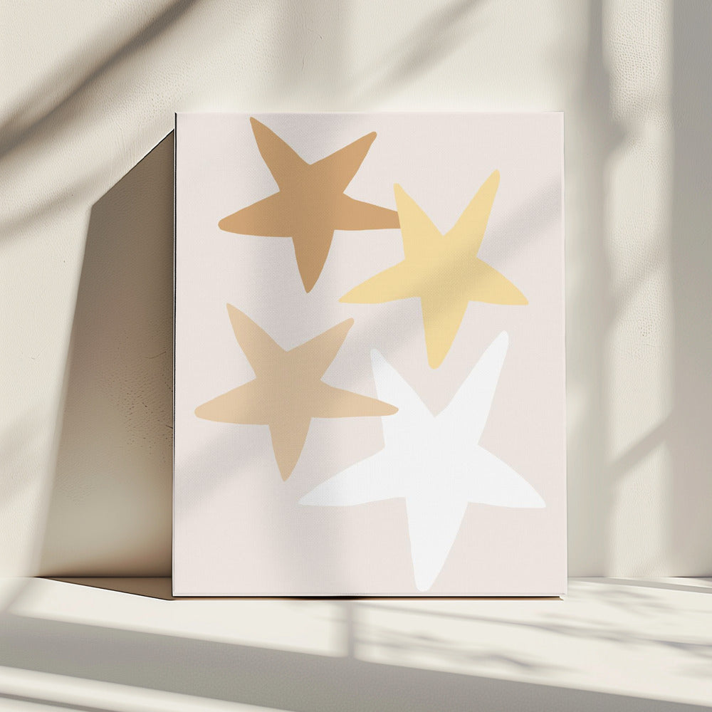 Sterren Geel | Canvas