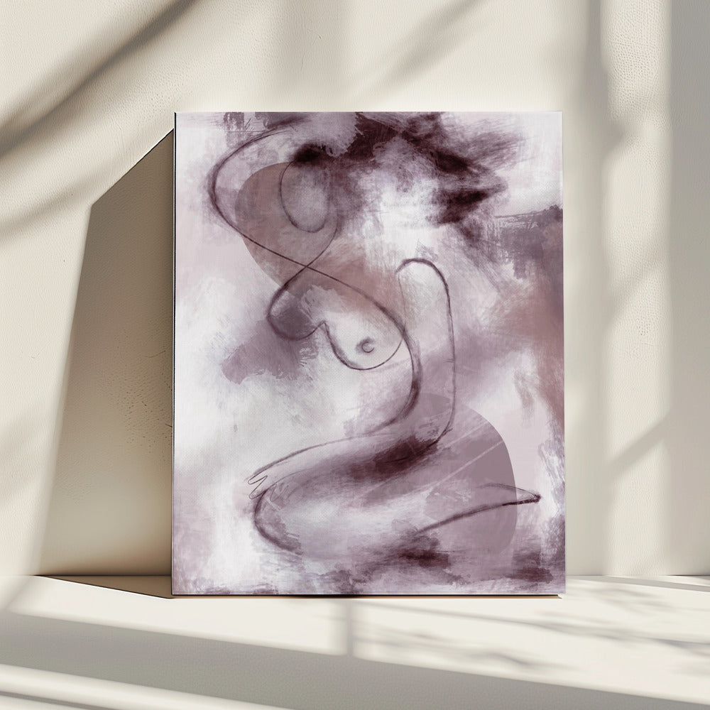 VROUW FIGURATIEF ABSTRACT SCHILDERIJ PAARS | Canvas