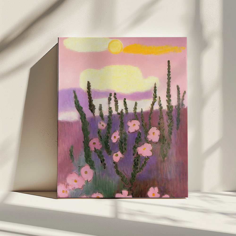 Woestijnbloesemzonsopgang | Canvas