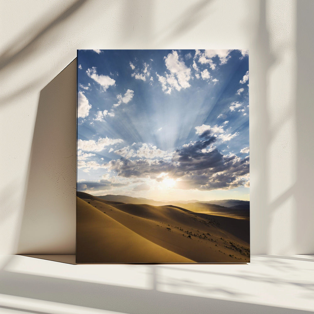 Woestijnstralen | Canvas