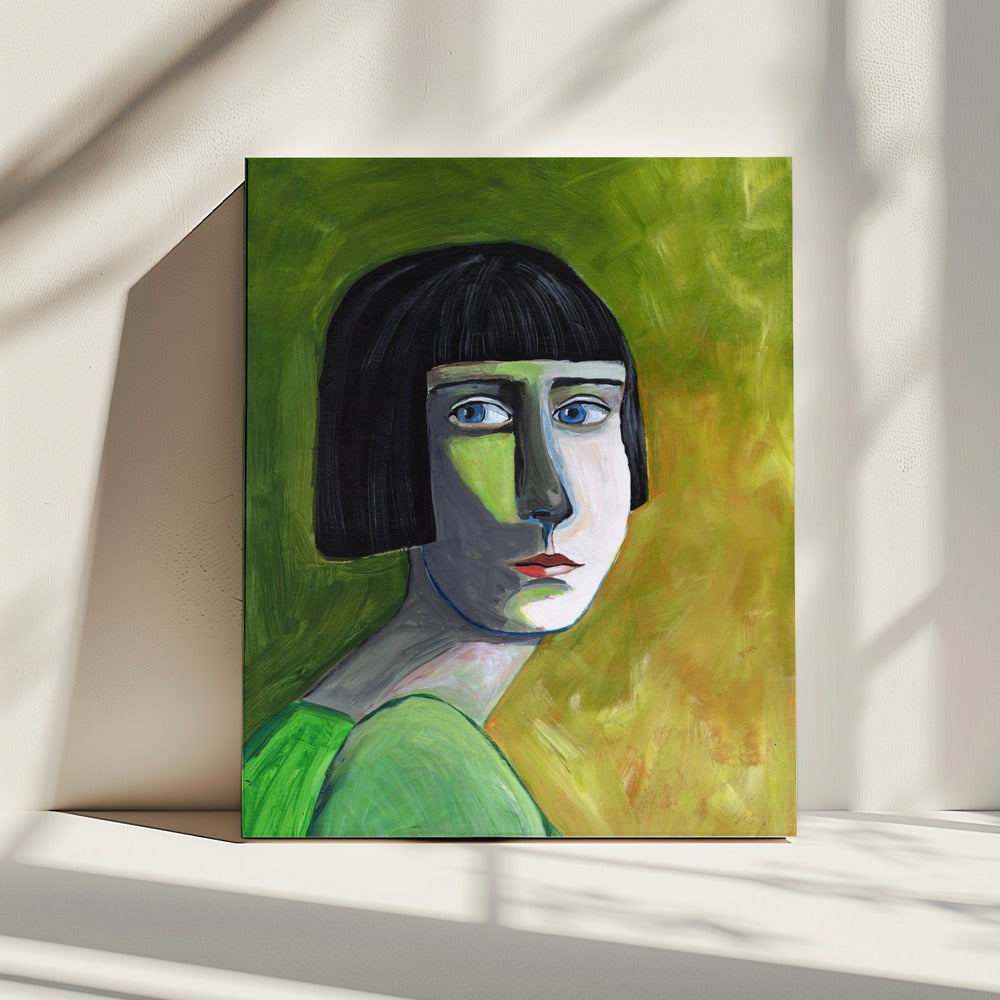 Dame met de blik | Canvas