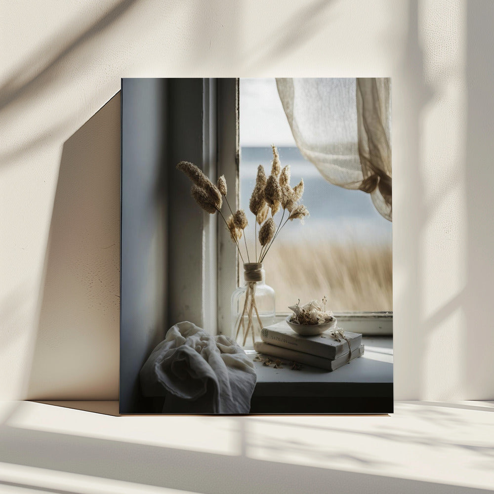 Sereen raamuitzicht | Canvas