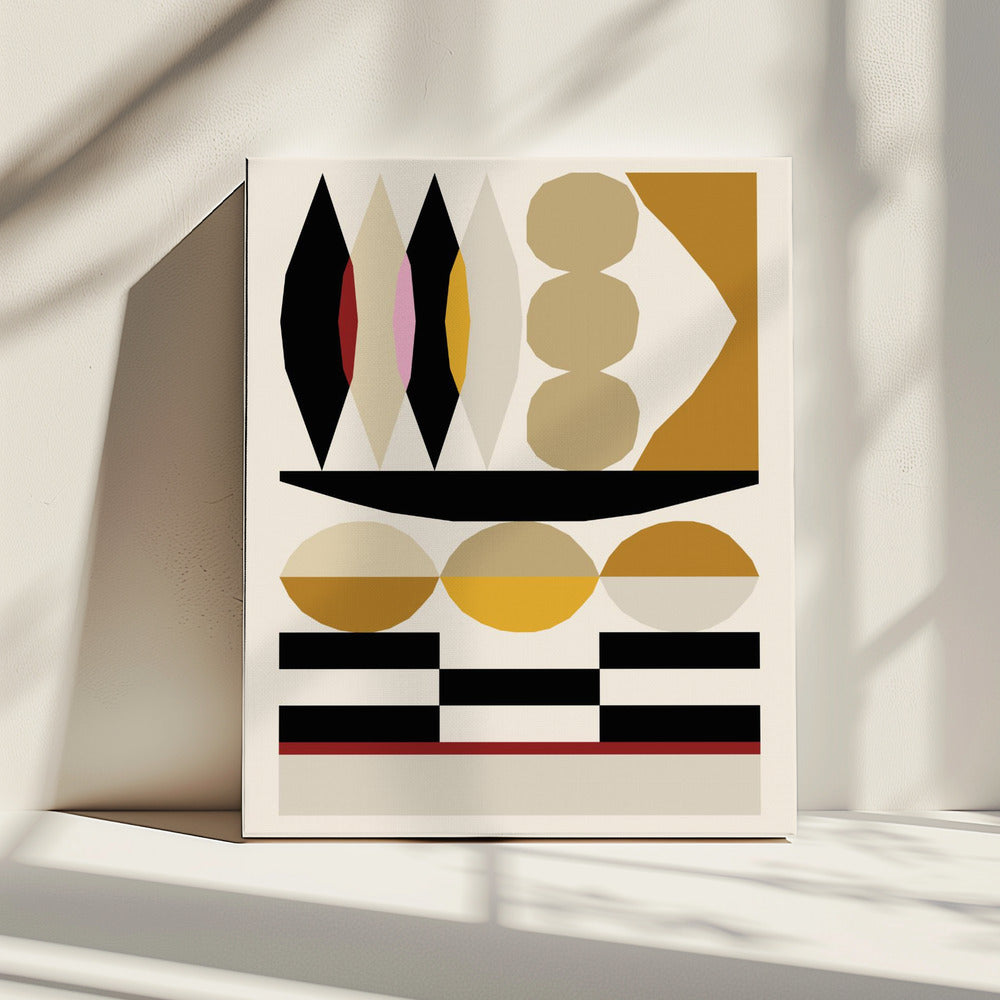 Abstracte compositie 25 | Canvas